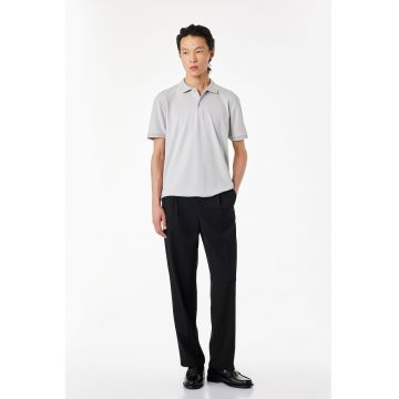Tricou polo uni - Gri deschis