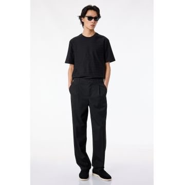 Tricou regular fit de bumbac - Negru