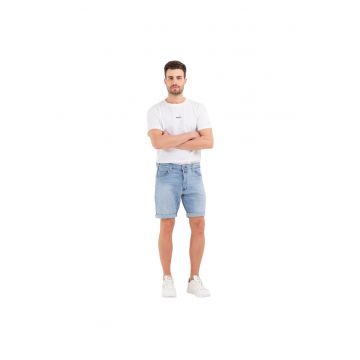 Bermude de denim conice Power - Albastru deschis