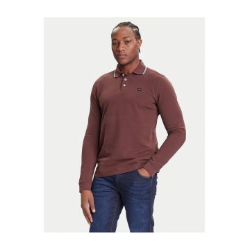 Bluza polo barbati  maro - bumbac -