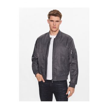 Geaca bomber barbati  gri - material usor -