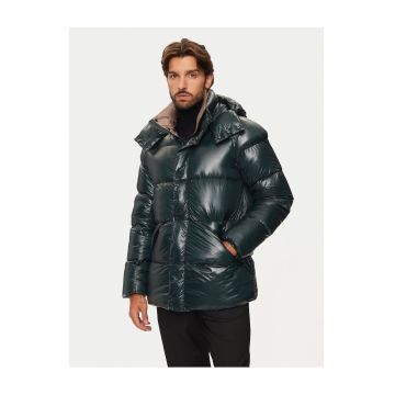 Geaca de puf barbati Hetrego - culoare verde