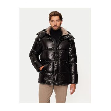 Geaca de puf barbati HETREGO - neagra
