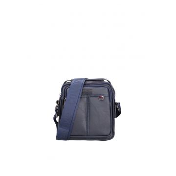Geanta crossbody din piele ecologica Alveron - Albastru