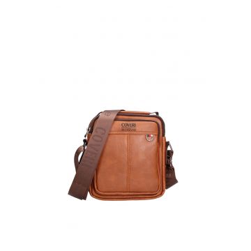 Geanta crossbody din piele ecologica Alveron - Maro scortisoara