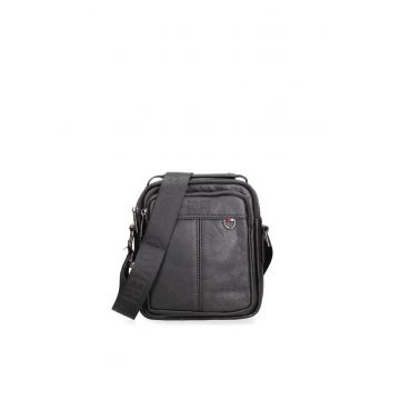 Geanta crossbody din piele ecologica Alveron - Negru