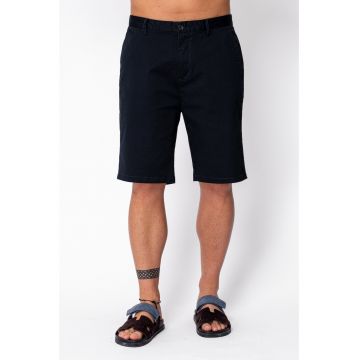 Pantaloni scurti cu nasture din bumbac Navy 22010 - Bleumarin