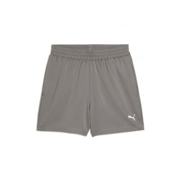 Pantaloni scurti cu talie elastica - Gri