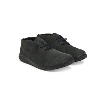 Tenisi barbati  KNX Chukka - piele naturala - negru