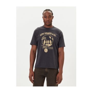 Tricou barbat -  negru - bumbac
