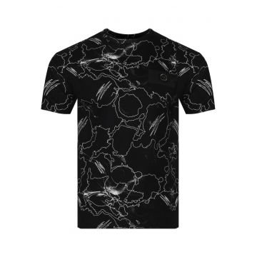 Tricou barbati -  PS25MTS06/02 - negru - 100% bumbac