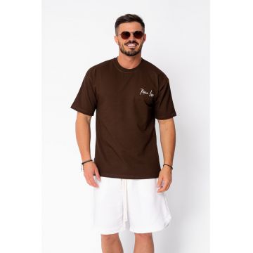 Tricou Mona Lisa imprimat Brown 22050 - Maro