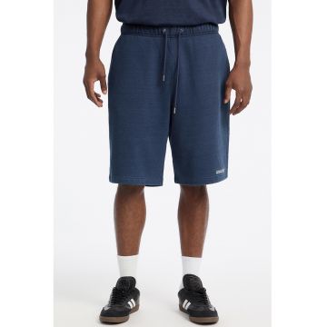 Bermude sport relaxed fit de bumbac - Albastru