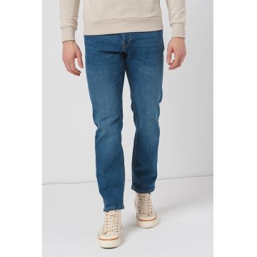 Blugi conici Mike - Albastru inchis