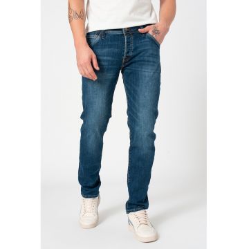 Blugi slim fit Glenn Fox - Albastru inchis