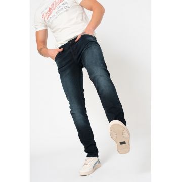Blugi slim fit Glenn Fox - Bleumarin