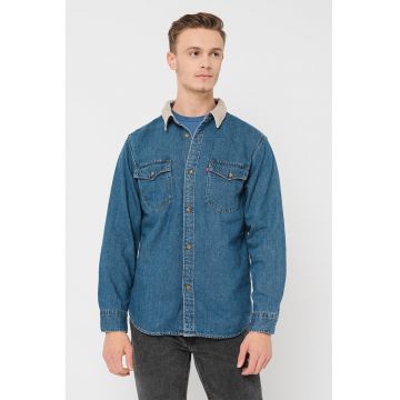 Camasa relaxed fit Western - Albastru inchis