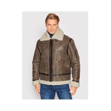 Geaca barbati -  piele - maro 250634 - Maro