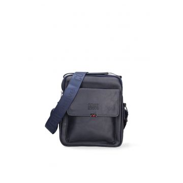 Geanta crossbody din piele ecologica Novaro - Albastru