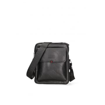 Geanta crossbody din piele ecologica Novaro - Negru