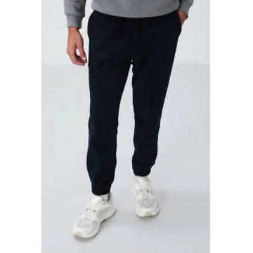 Pantaloni de trening - Barbati - Pantaloni de trening jogger TOMMY din poliester pentru barbati - Negru -