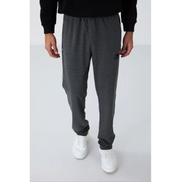Pantaloni de trening - Barbati - Pantaloni de trening TOMMY pentru barbati - croiala slim - picior drept - Gri carbune -