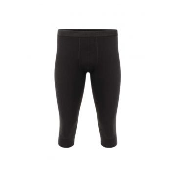 Pantaloni merino barbati  WarmWool 3/4 FW 2020 - Negru