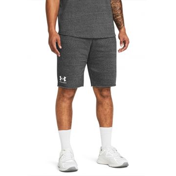 Pantaloni scurti din material terry - pentru fitness Rival - Alb/Gri melange