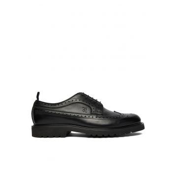 Pantofi barbatesti  piele naturala - negru