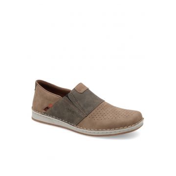 Pantofi barbati -  bej - material sintetic
