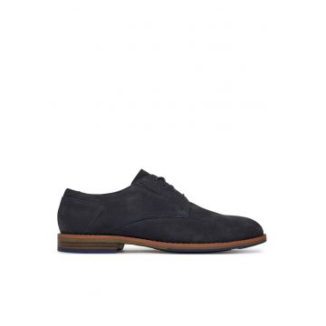 Pantofi barbati -  bleumarin - piele naturala - 65995 - Bleumarin
