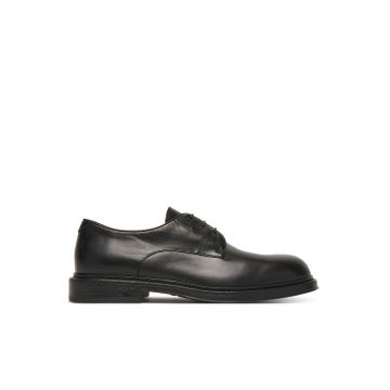 Pantofi barbati -  ghete - piele naturala - negru