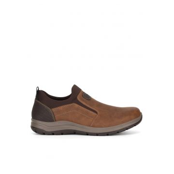 Pantofi barbati -  maro - tesatura