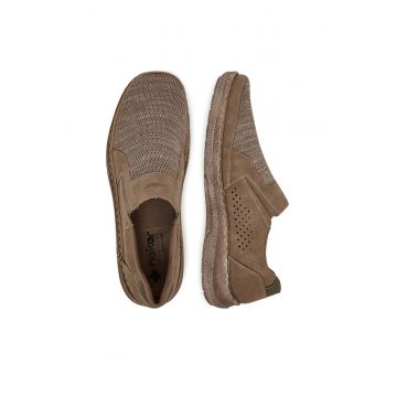 Pantofi barbati -  model 03087-64 - bej - tesatura