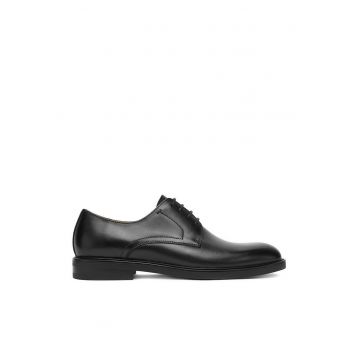 Pantofi barbati -  piele naturala - negre -