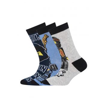 Set 3 perechi sosete copii  LWHANS 102 - Gri