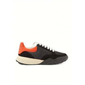 Sneakers barbati -  Court Panelled - Alb/Portocaliu