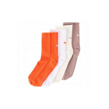 Sosete Sport -  952000 02 - Croi Jos Peste Glezna - Amestec Moale Si Confortabil De Materiale - Constructie Respirabila - Ajustare Elastica - Multicolore - 4 Perechi - Multicolor