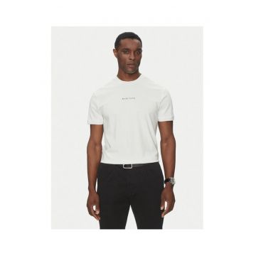 Tricou barbati  alb - bumbac