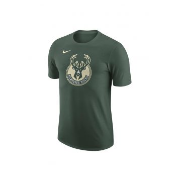 Tricou barbati  Milwaukee Bucks - croiala regulata - bumbac/poliester - verde