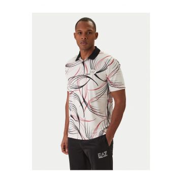 Tricou barbati -  poliester - alb - Alb