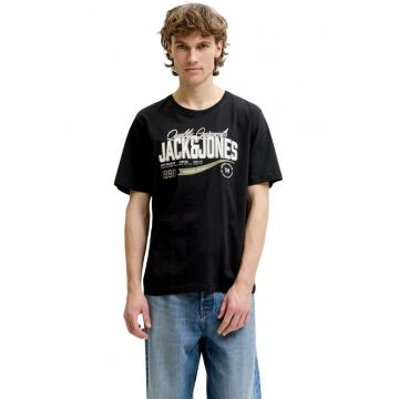 Tricou JACK &JONES Logo O-Neck SN 63000 - Negru