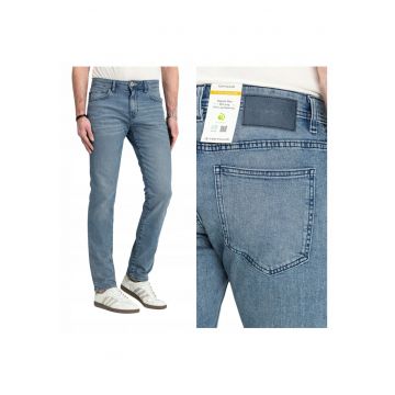 Blugi Barbati -  TTJosh - W36-L32 US - Albastru - Regular Fit - Bumbac - Design Clasic Casual - Ideal Pentru Uz Zilnic - Lungi