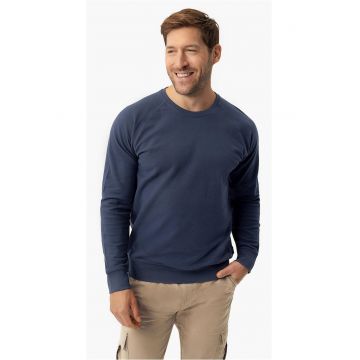 Bluza de trening din bumbac cu textura -  B-Lion - albastru marin melange - Bleumarin