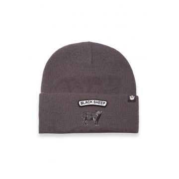 Caciula barbati  Soft Rock Sheep 107-1802 - gri - material sintetic