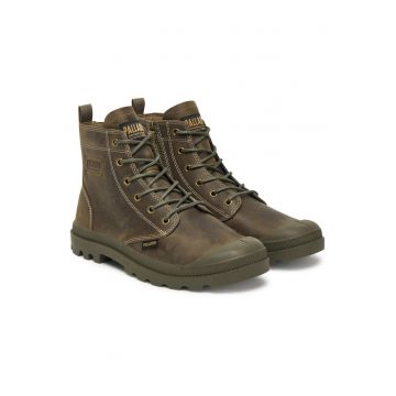 Ghete barbati  Pampa Zip Lth Legacy - piele naturala - verde - set de bocanci