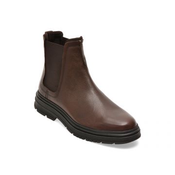 Ghete CLARKS maro, BADBEAS, din piele naturala