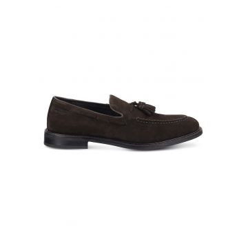 Mocasini barbati -  piele naturala - maro - material sintetic