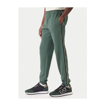 Pantaloni barbati -  bumbac si poliester - verde