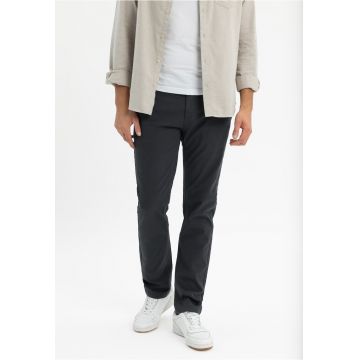 Pantaloni chino din bumbac - Comfort Fit -  R-Marshall - albastru marin - Bleumarin